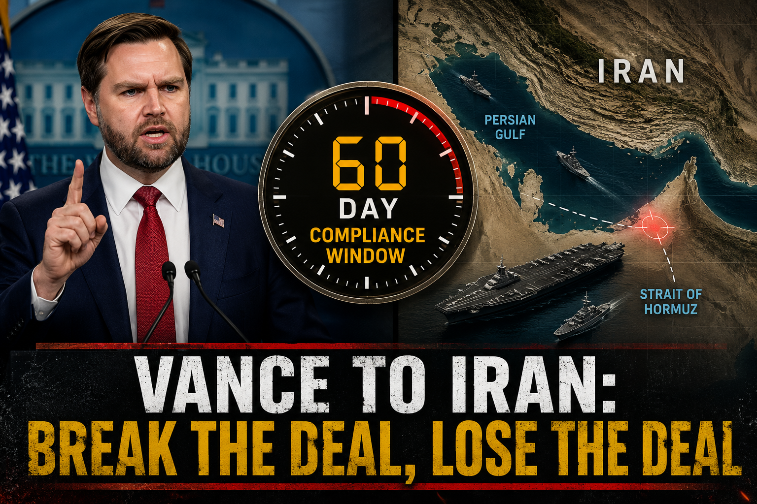 VANCE TO IRAN: BREAK THE DEAL, LOSE THE DEAL