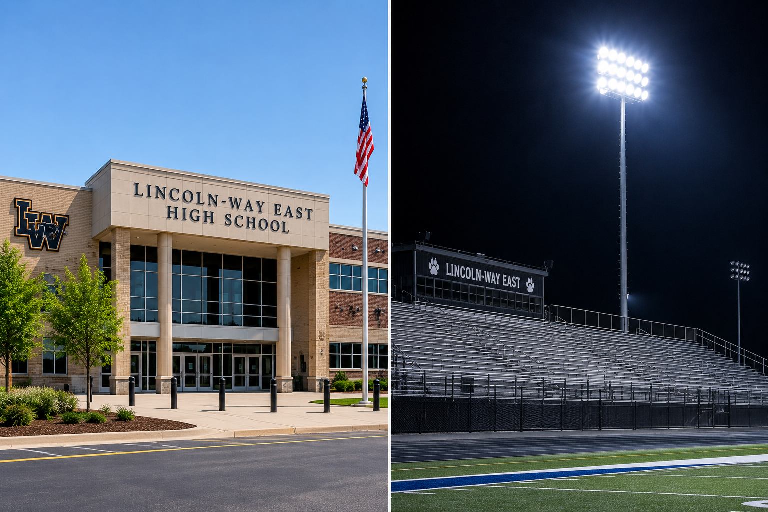 Lincoln-Way East High School in Frankfort Illinois after student disciplinary action