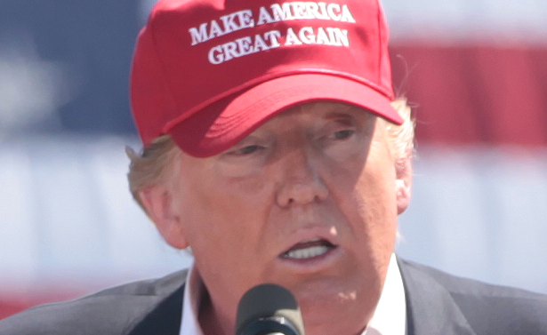 President Donald Trump speaking to reporters during a press conference at his Doonbeg golf resort in Ireland