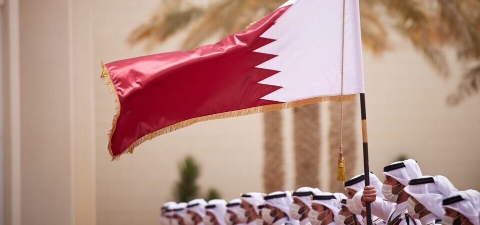 Qatar Foreign Ministry press briefing in Doha with officials addressing regional developments