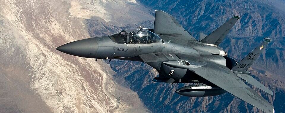 President Donald Trump speaking during a press briefing about U.S. foreign policy and tensions with Iran.