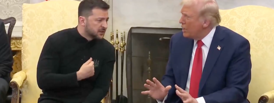 Ukrainian President Volodymyr Zelenskyy speaking to international leaders about sanctions, security cooperation and the war with Russia.
